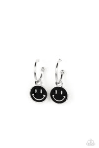 Subtle Smile - Black Earring