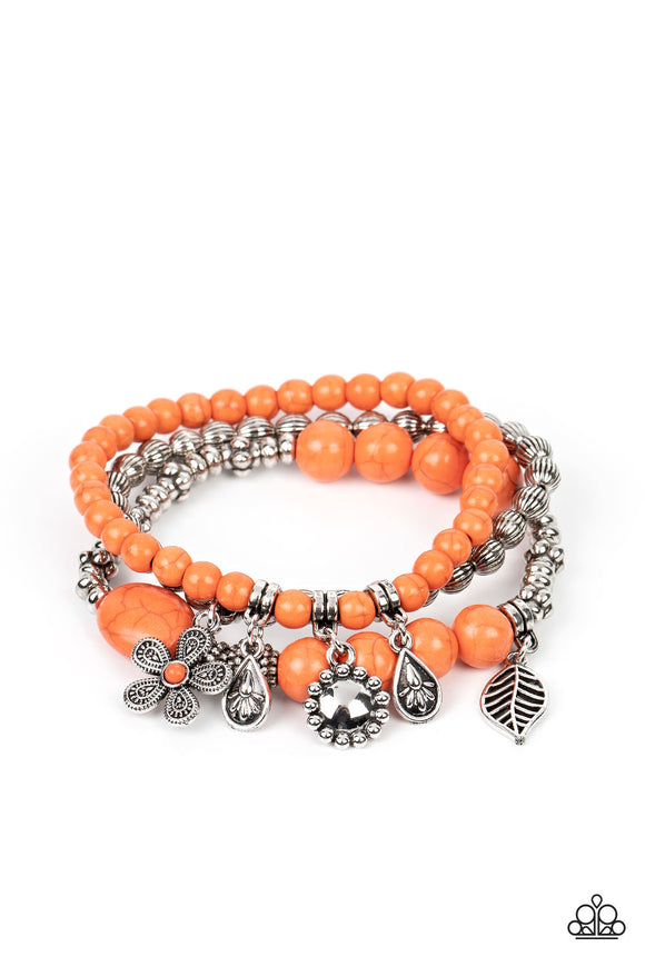 Individual Inflorescence - Orange Bracelet