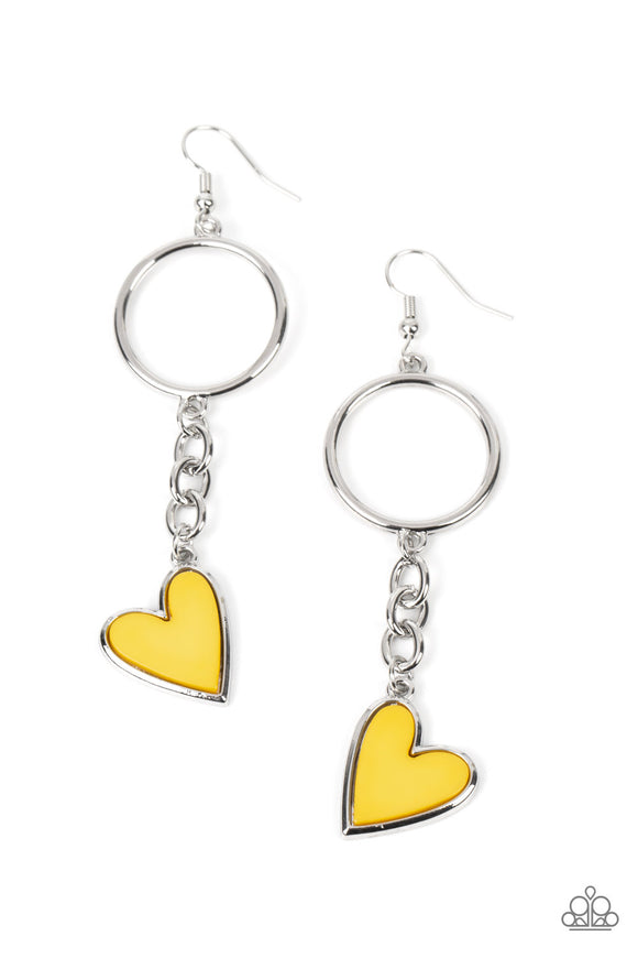 Don’t Miss a HEARTBEAT - Yellow Earring