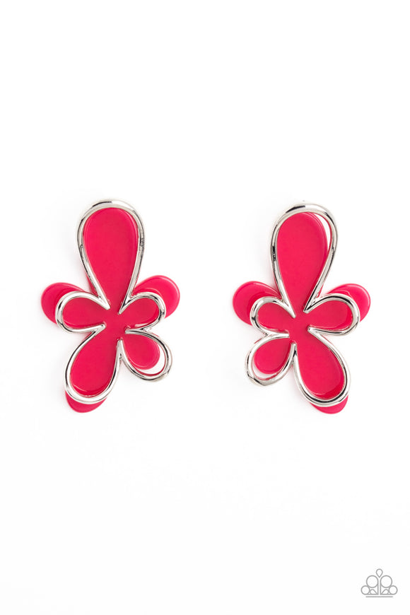 Glimmering Gardens - Pink Earring