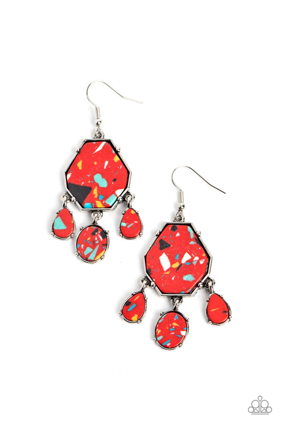 Organic Optimism - Red Earring