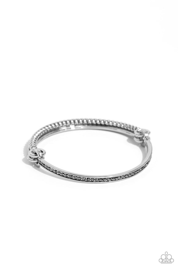 Thrilling Texture - Silver Bracelet