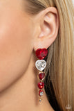 Cascading Casanova - Red Earring