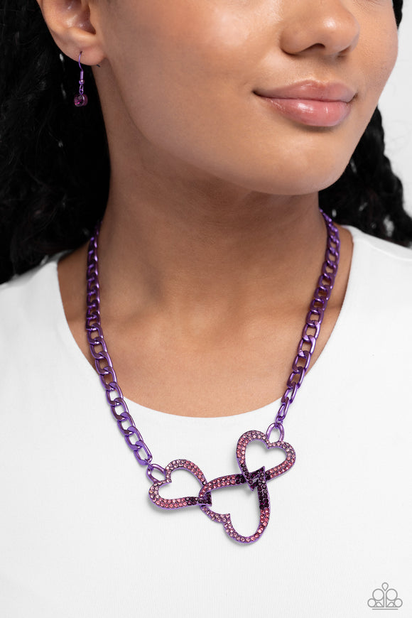 Eclectically Enamored - Purple Necklace